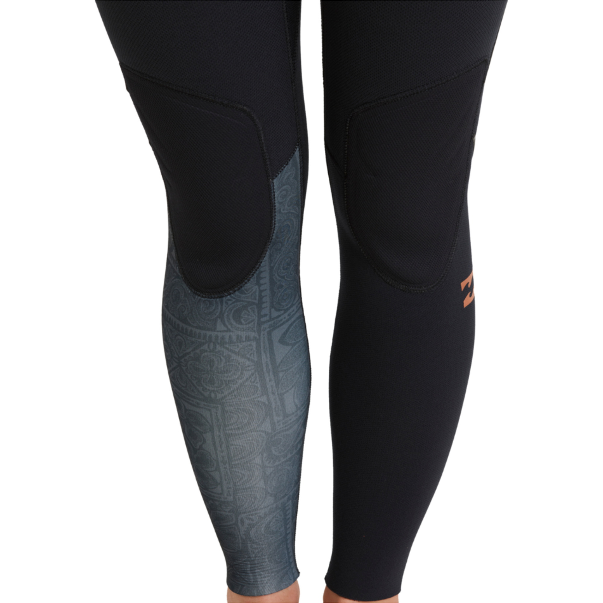 2026 Billabong Womens Furnace Natural 3/2mm Chest Zip Wetsuit ABJW100223 - Black Tiki